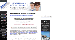 Desktop Screenshot of professional-resume-example.com