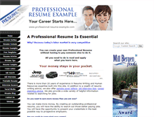 Tablet Screenshot of professional-resume-example.com